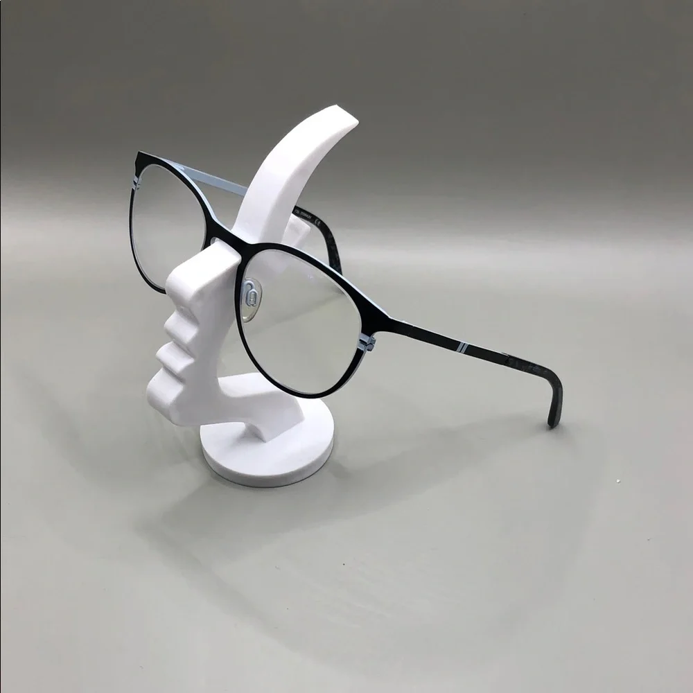 Skaga SK2809 ELSA Glasses FRAME Round Titanium Fill Rim 50-20-135 Black Blue